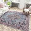 Zahara Oasis Collection Area Rug -  Casablanca Square Blue  lifestyle 104