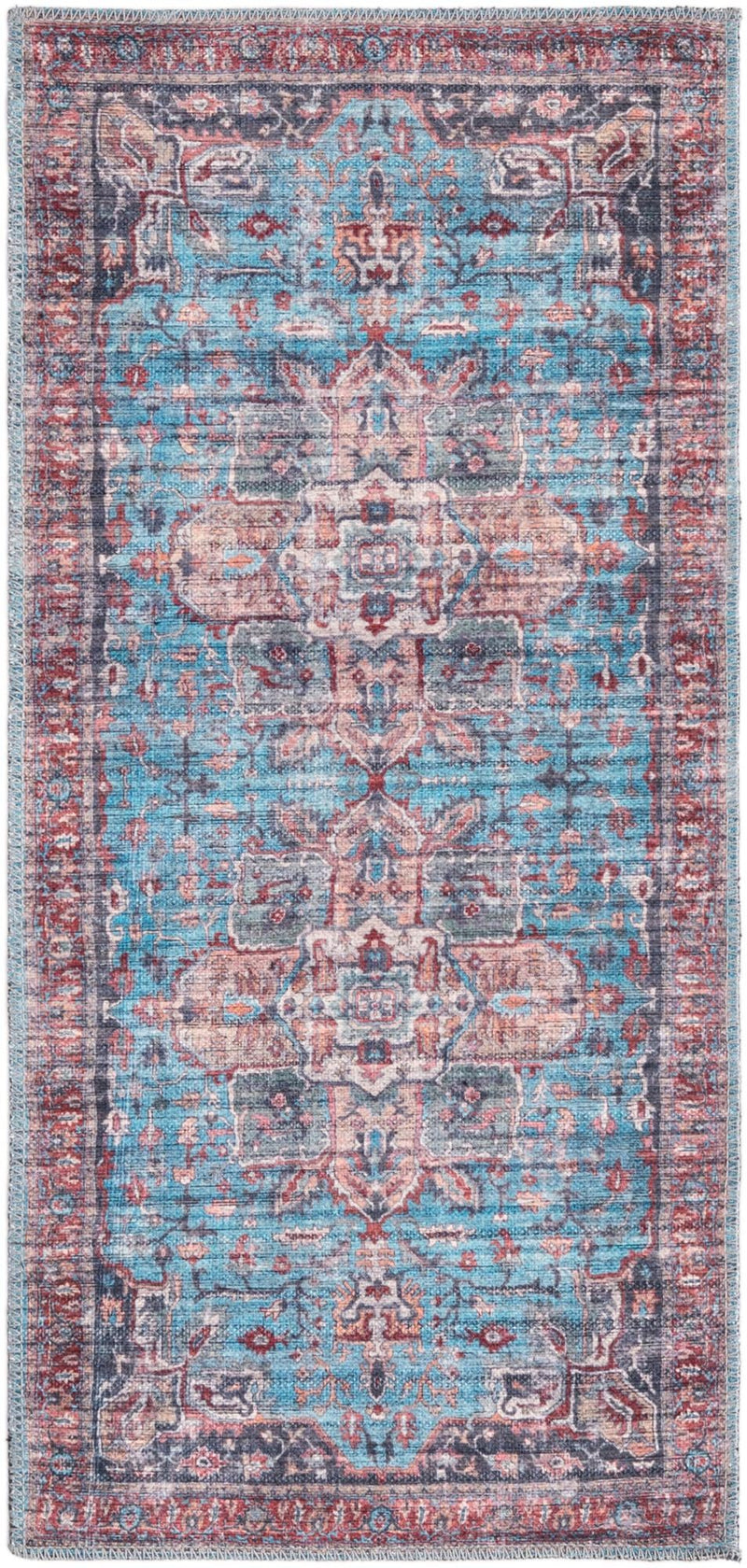 Zahara Oasis Collection Area Rug -  Casablanca Runner Blue  lifestyle 33