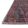 Aurora Waves Collection Area Rug - Lofoten Rectangle Red and Black  lifestyle 6