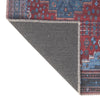 Aurora Waves Collection Area Rug -  Murmansk Rectangle Red and Blue  lifestyle 8