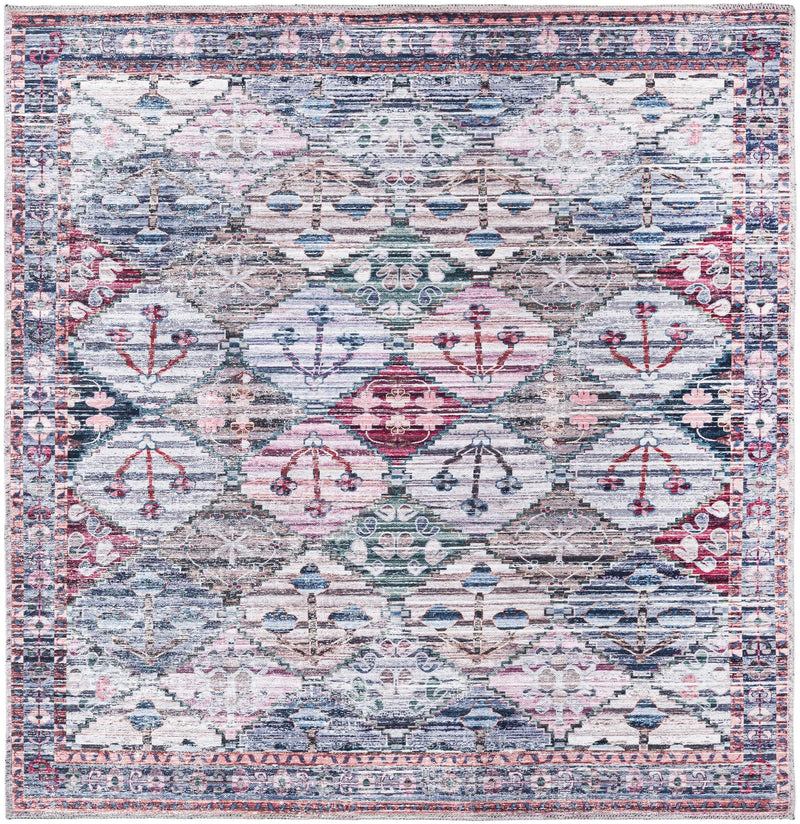 Aurora Waves Collection Area Rug -  Kiruna Square Multi  lifestyle 14