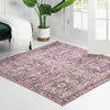 Vintage Memories Collection Area Rug -  Timeless Square Pink  lifestyle 141