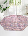 Vintage Memories Collection Area Rug -  Timeless Octagon Pink  lifestyle 42