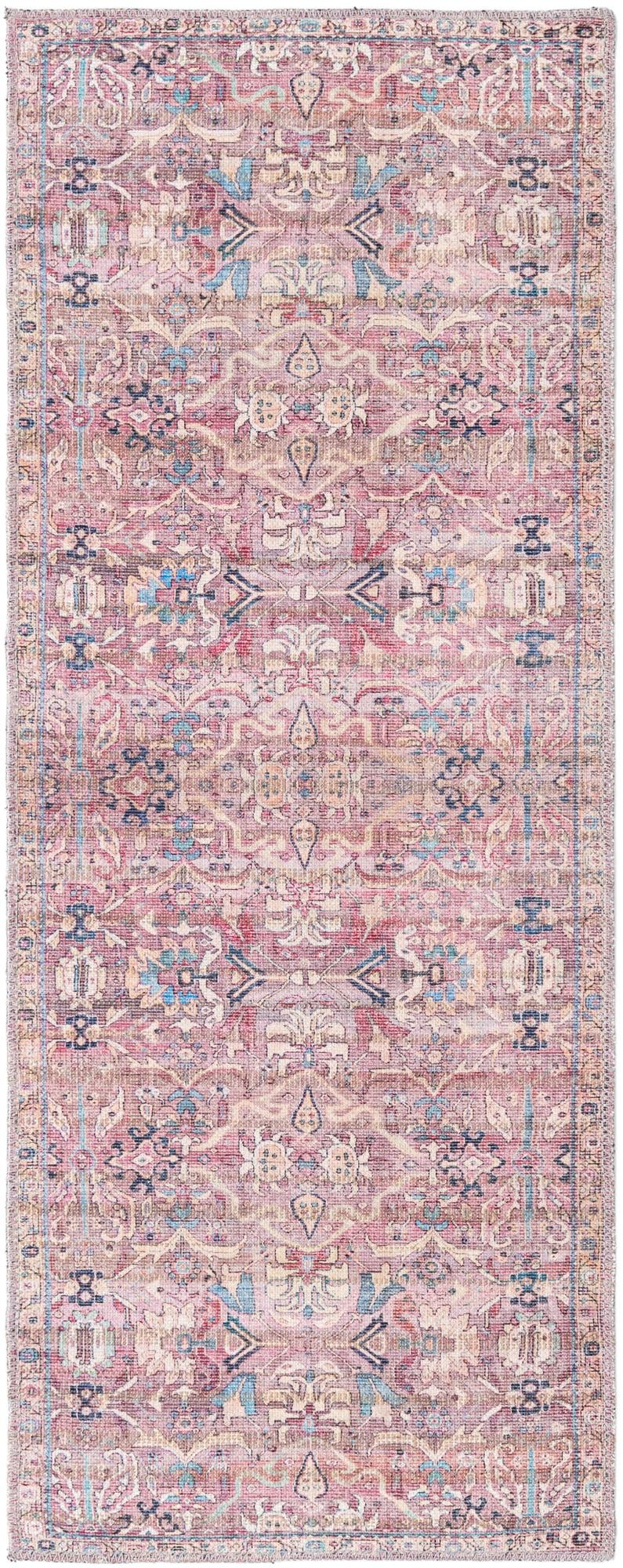 Vintage Memories Collection Area Rug -  Timeless Runner Pink  lifestyle 35