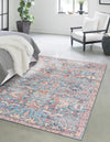 Vintage Memories Collection Area Rug -  Timeless Rectangle Blue  lifestyle 4