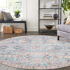 Vintage Memories Collection Area Rug -  Timeless Round Blue  lifestyle 78