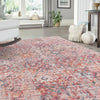 Vintage Memories Collection Area Rug -  Epoch Rectangle Ivory and Pink  lifestyle 15