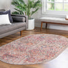 Vintage Memories Collection Area Rug -  Epoch Oval Ivory and Pink  lifestyle 85