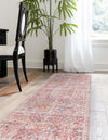 Vintage Memories Collection Area Rug -  Epoch Runner Ivory and Pink  lifestyle 30