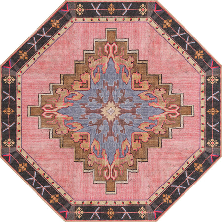 Heritage Elegance Collection Area Rug -  Winterthur (Pink)