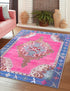 Heritage Elegance Collection Area Rug -  Winterthur (Fuchsia)