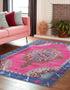 Heritage Elegance Collection Area Rug -  Winterthur (Fuchsia)