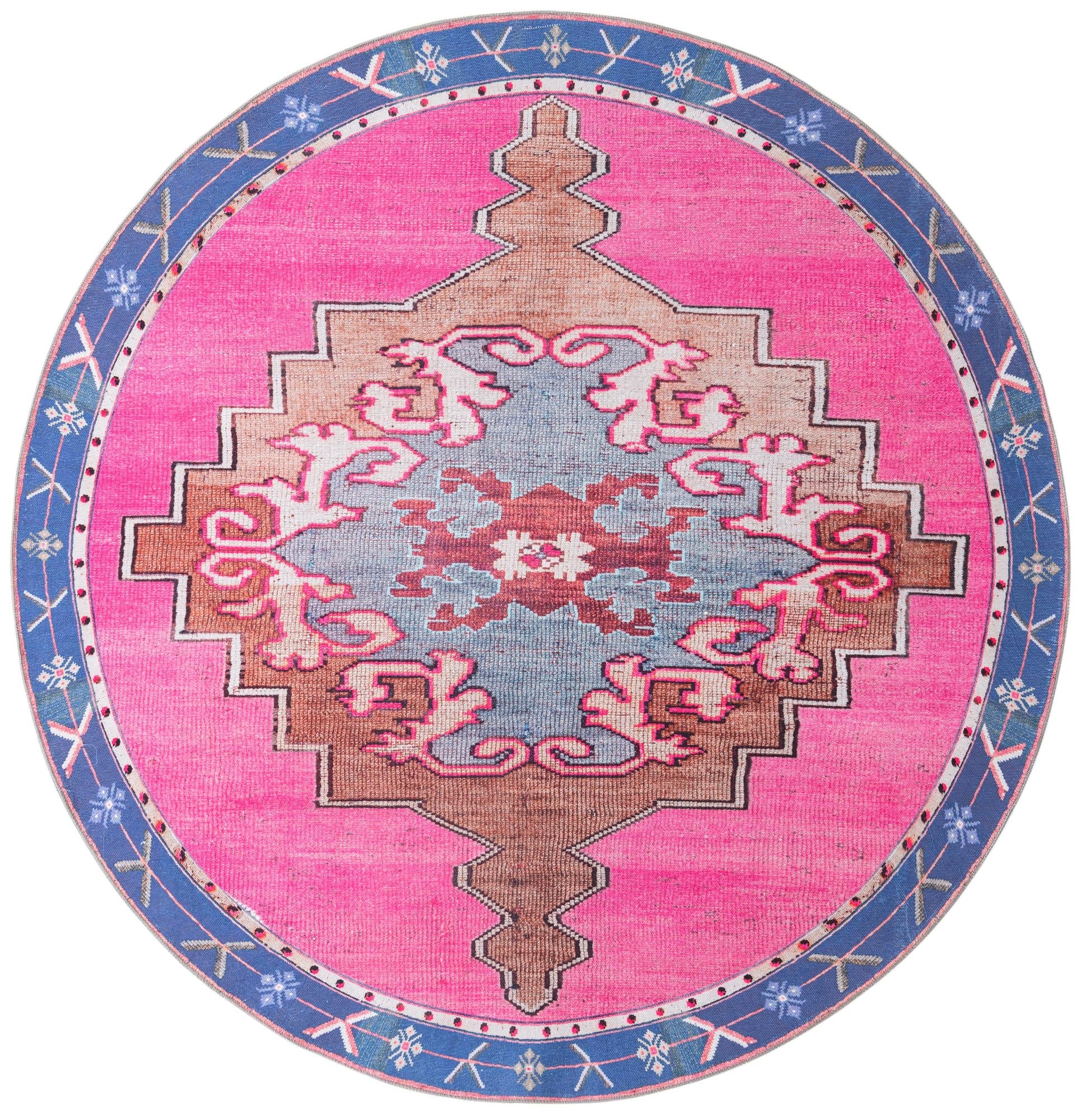 Heritage Elegance Collection Area Rug -  Winterthur (Fuchsia)