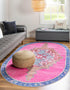 Heritage Elegance Collection Area Rug -  Winterthur (Fuchsia)