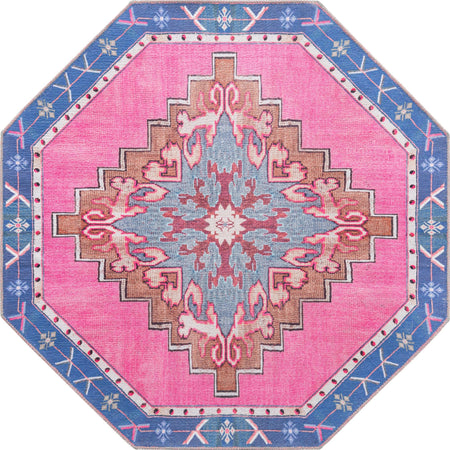 Heritage Elegance Collection Area Rug -  Winterthur (Fuchsia)