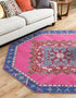 Heritage Elegance Collection Area Rug -  Winterthur (Fuchsia)