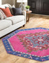 Heritage Elegance Collection Area Rug -  Winterthur (Fuchsia)