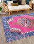 Heritage Elegance Collection Area Rug -  Winterthur (Fuchsia)