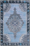 Heritage Elegance Collection Area Rug -  Winterthur (Blue Gray) Rectangle Blue Gray Main