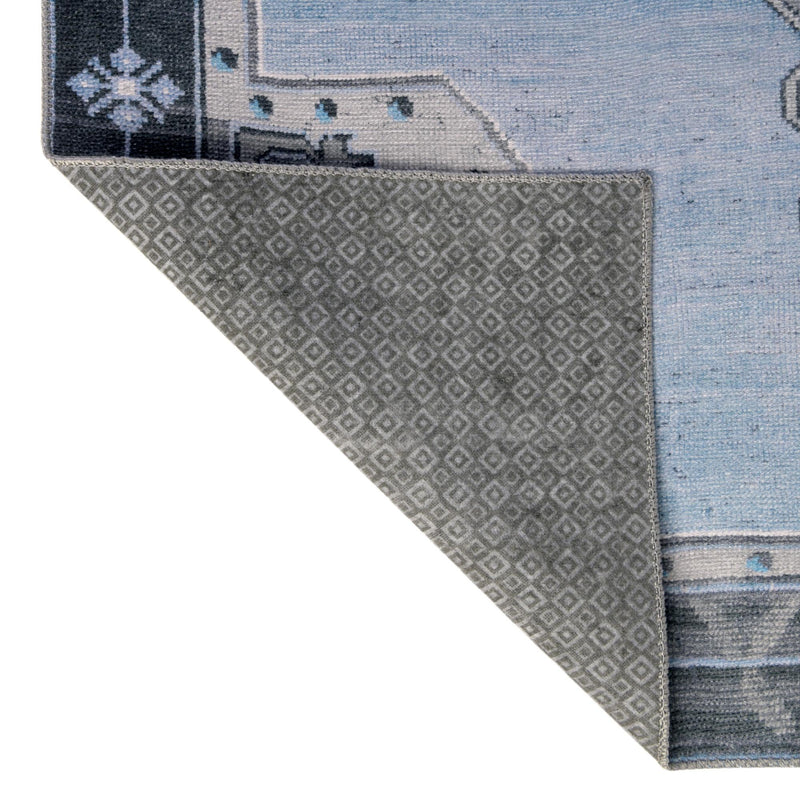 Heritage Elegance Collection Area Rug -  Winterthur (Blue Gray) Rectangle Blue Gray  lifestyle 8