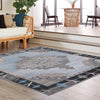 Heritage Elegance Collection Area Rug -  Winterthur (Blue Gray) Square Blue Gray  lifestyle 84