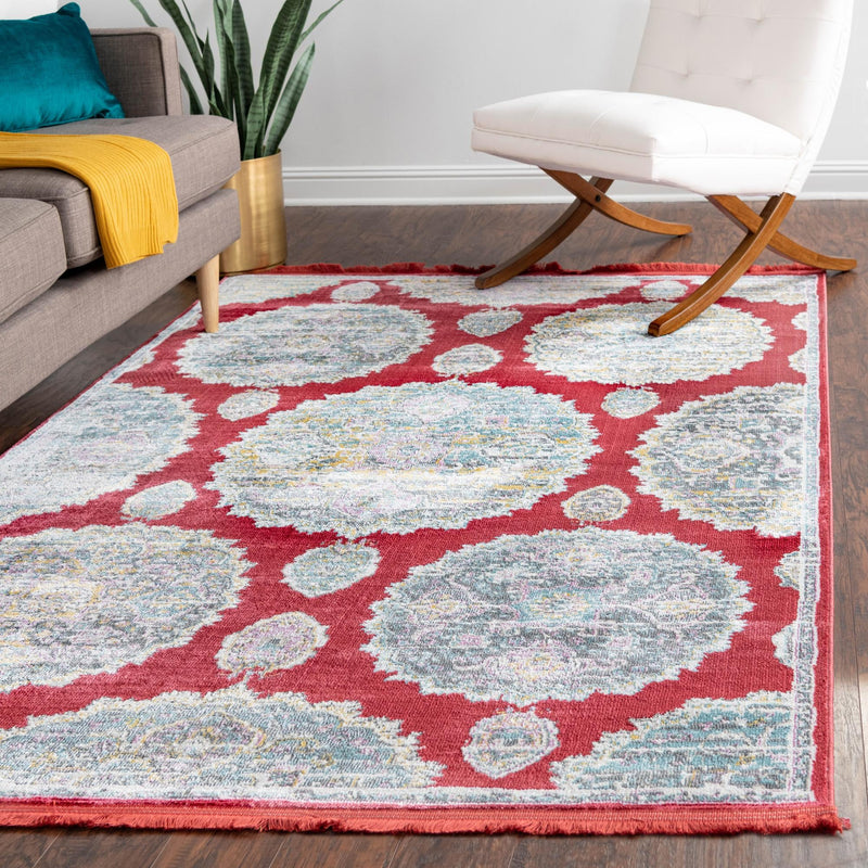 Arcadia Rugs Collection Area Rug -  Atlantis (Red) Rectangle Red  lifestyle 16