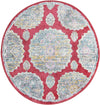 Arcadia Rugs Collection Area Rug -  Atlantis (Red) Round Red  lifestyle 18