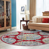 Arcadia Rugs Collection Area Rug -  Atlantis (Red) Round Red  lifestyle 87