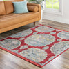 Arcadia Rugs Collection Area Rug -  Atlantis (Red) Square Red  lifestyle 84