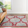 Arcadia Rugs Collection Area Rug -  Atlantis (Red) Square Red  lifestyle 88