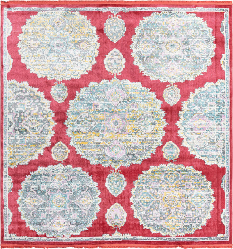 Arcadia Rugs Collection Area Rug -  Atlantis (Red) Square Red  lifestyle 19