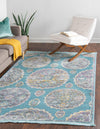 Arcadia Rugs Collection Area Rug -  Atlantis (Blue) Rectangle Blue  lifestyle 3