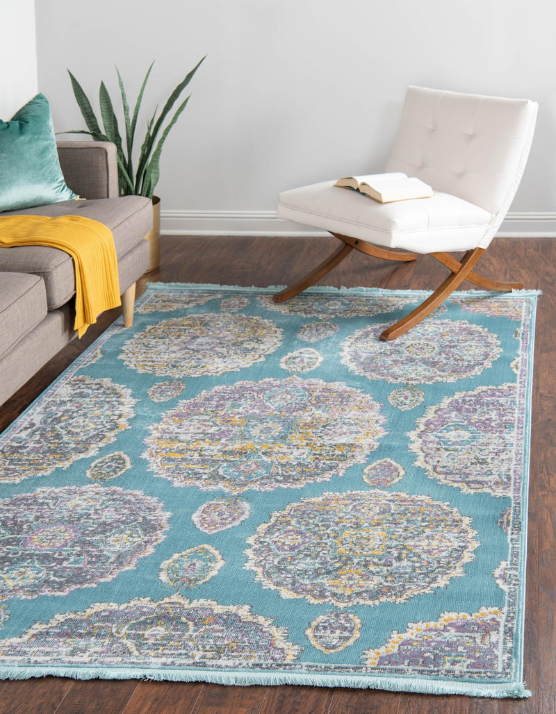 Arcadia Rugs Collection Area Rug -  Atlantis (Blue) Rectangle Blue  lifestyle 3