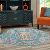 Arcadia Rugs Collection Area Rug -  Atlantis (Blue) Round Blue  lifestyle 87