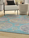 Arcadia Rugs Collection Area Rug -  Atlantis (Blue) Square Blue  lifestyle 29