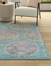 Arcadia Rugs Collection Area Rug -  Atlantis (Blue) Square Blue  lifestyle 33