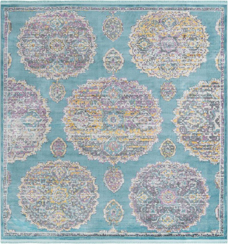 Arcadia Rugs Collection Area Rug -  Atlantis (Blue) Square Blue  lifestyle 19