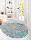 Arcadia Rugs Collection Area Rug -  Atlantis (Blue) Oval Blue  lifestyle 25