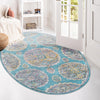 Arcadia Rugs Collection Area Rug -  Atlantis (Blue) Oval Blue  lifestyle 85