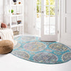 Arcadia Rugs Collection Area Rug -  Atlantis (Blue) Oval Blue  lifestyle 89