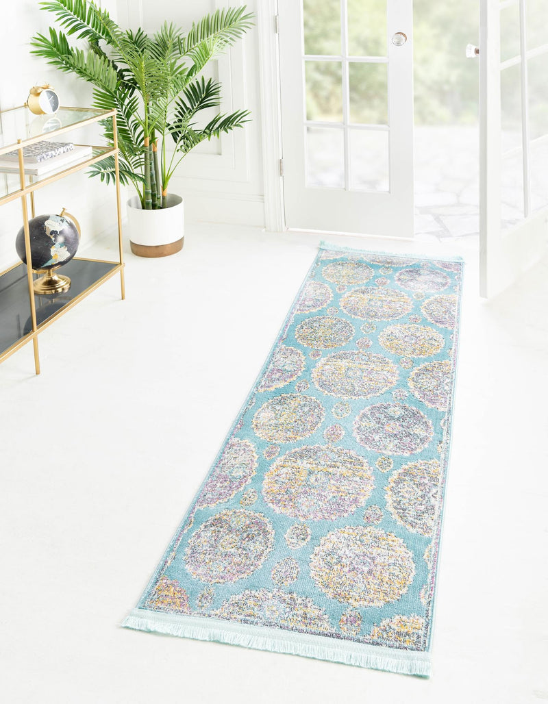 Arcadia Rugs Collection Area Rug -  Atlantis (Blue) Runner Blue  lifestyle 27