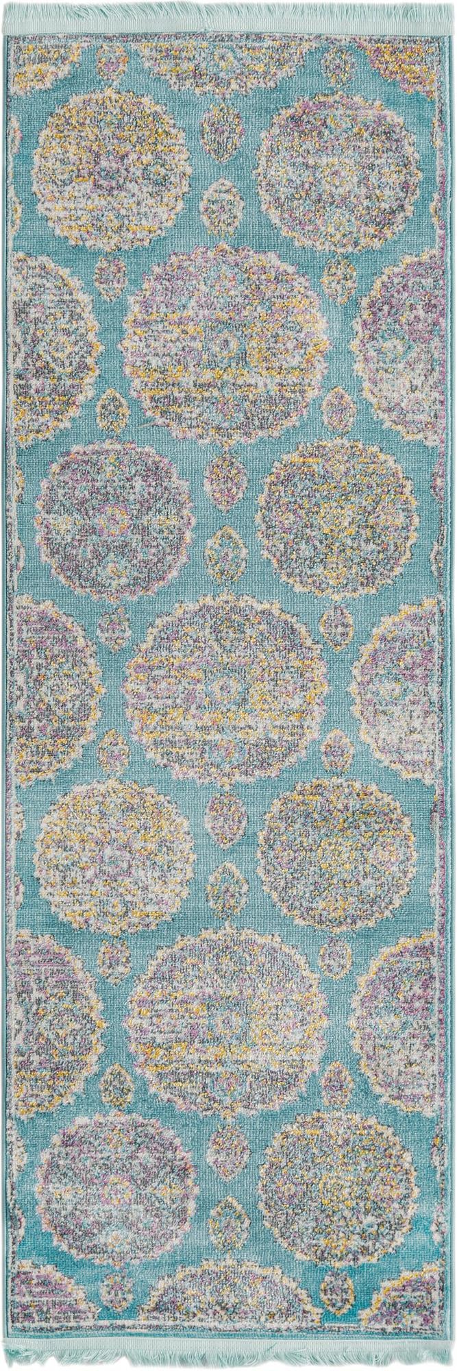 Arcadia Rugs Collection Area Rug -  Atlantis (Blue) Runner Blue  lifestyle 22