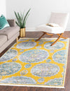 Arcadia Rugs Collection Area Rug -  Atlantis (Yellow) Rectangle Yellow  lifestyle 3