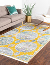 Arcadia Rugs Collection Area Rug -  Atlantis (Yellow) Rectangle Yellow  lifestyle 4