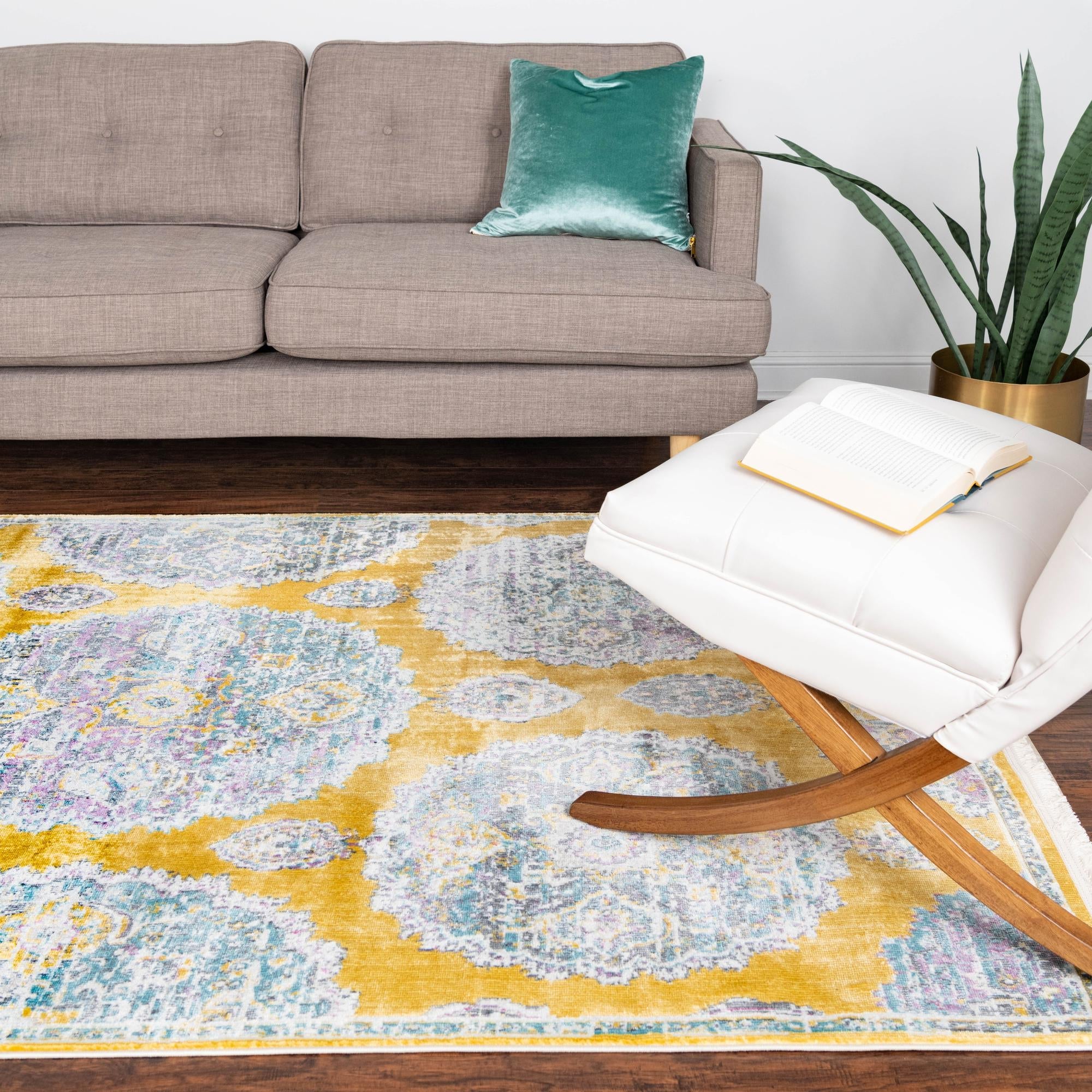 Arcadia Rugs Collection Area Rug -  Atlantis (Yellow)