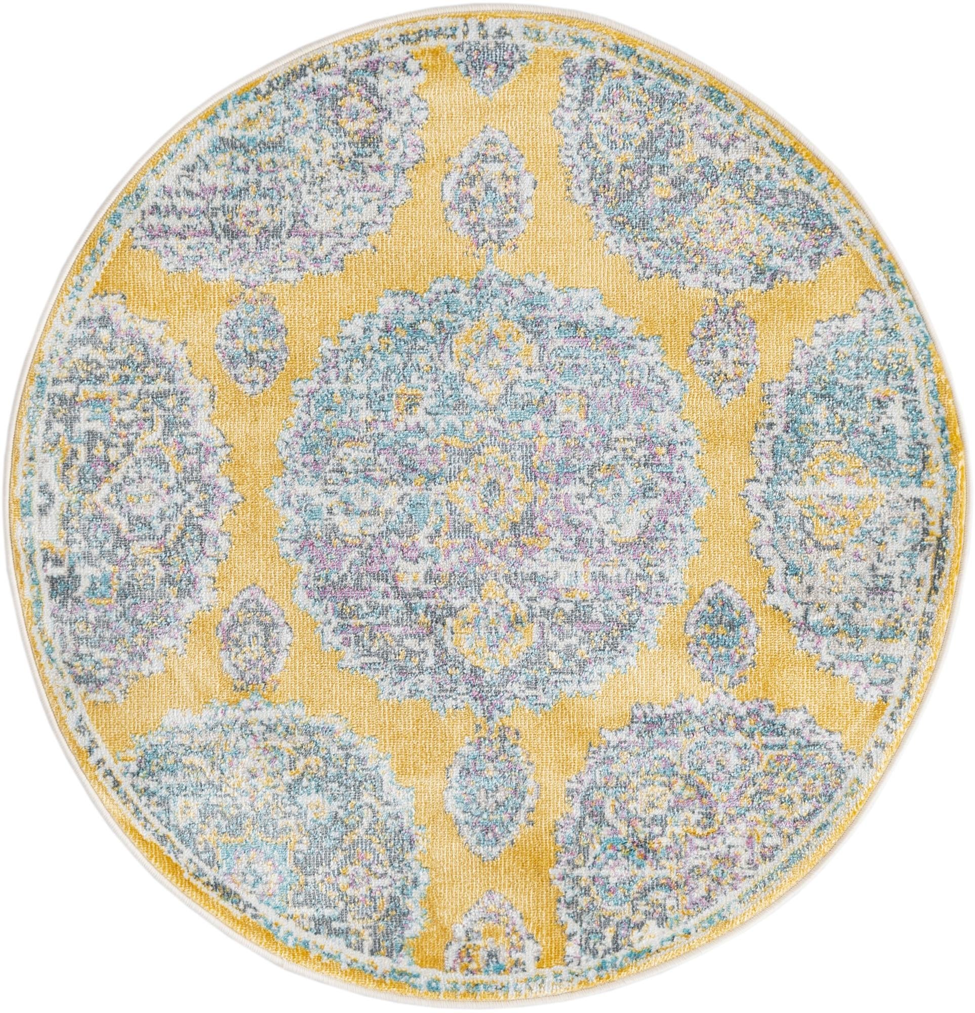 Arcadia Rugs Collection Area Rug -  Atlantis (Yellow)