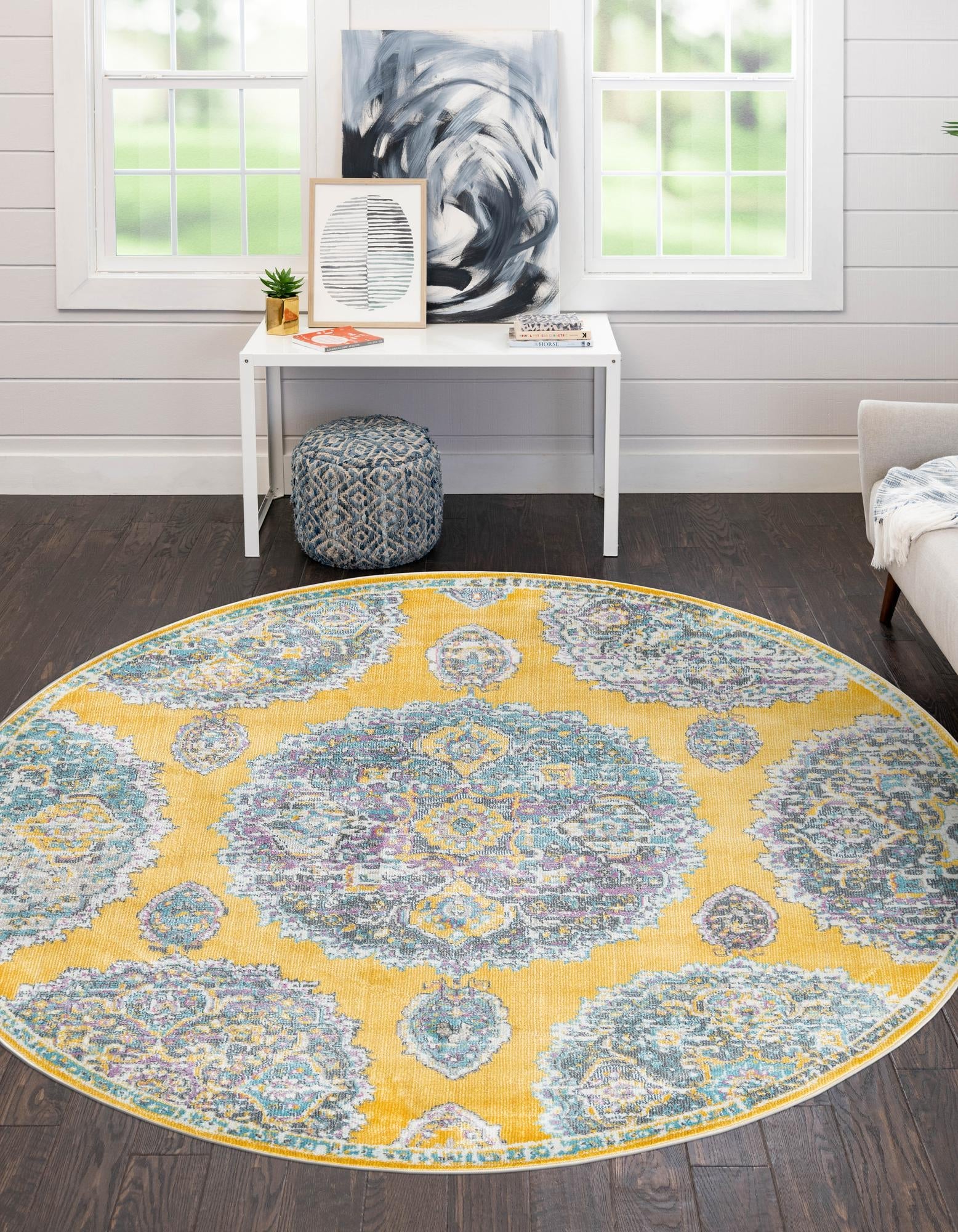 Arcadia Rugs Collection Area Rug -  Atlantis (Yellow)