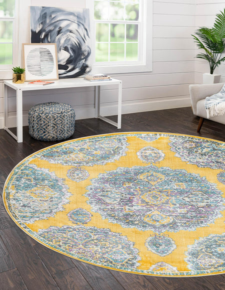 Arcadia Rugs Collection Area Rug -  Atlantis (Yellow)