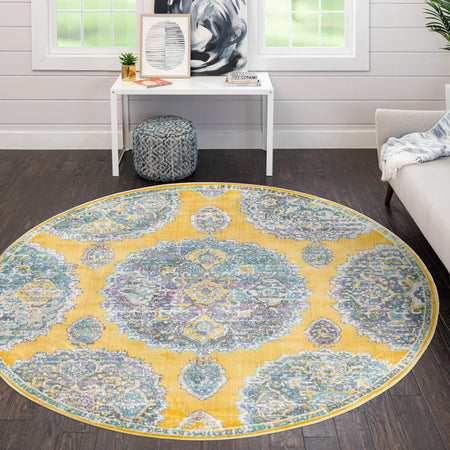 Arcadia Rugs Collection Area Rug -  Atlantis (Yellow)