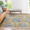 Arcadia Rugs Collection Area Rug -  Atlantis (Yellow) Square Yellow  lifestyle 88